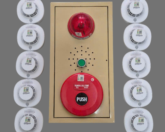 Hệ thống báo cháy có tủ tổ hợp