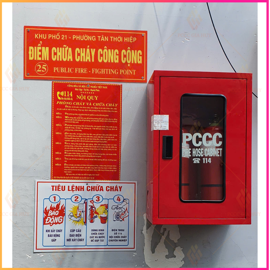 Bộ Nội Quy Tiêu Lệnh PCCC Bằng Tôn Kẽm