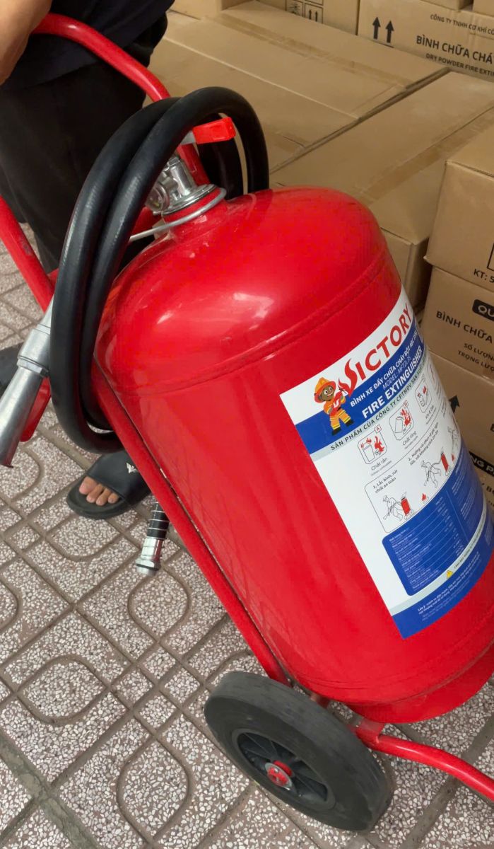 Bình chữa cháy xe đẩy Bột ABC 35kg 83MEC/BQP