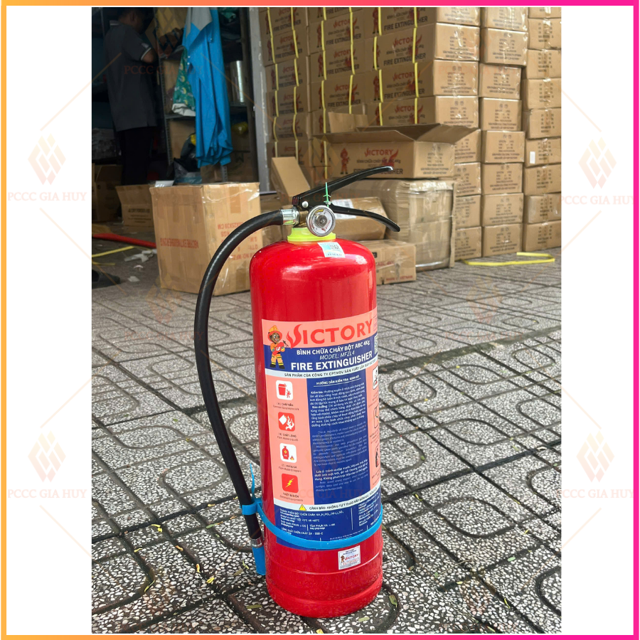 Bình chữa cháy bột ABC 4Kg – Victory