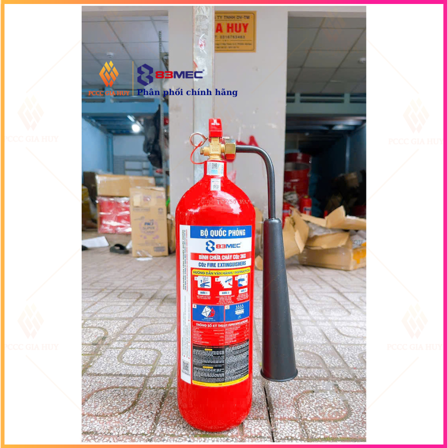 Bình chữa cháy khí CO2 3kg 83MEC/BQP