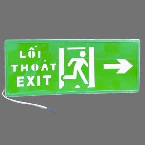 Đèn Exit hướng phải bằng Mica - 1 mặt