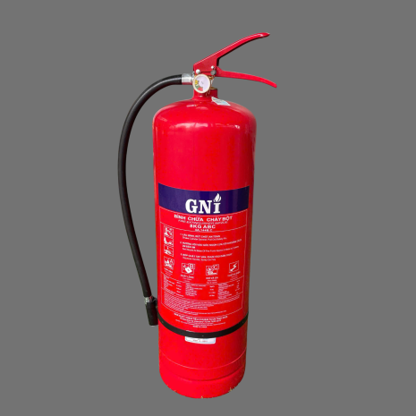 Bình chữa cháy bột ABC 8kg GNI có kiểm định.