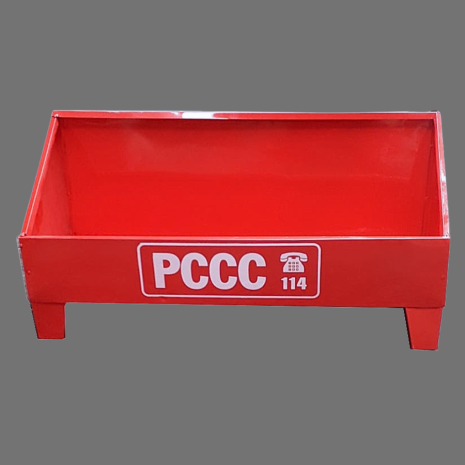 Kệ sắt đựng 3 bình chữa cháy PCCC