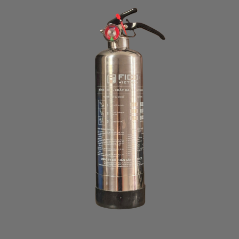 BÌNH CHỮA CHÁY gốc nước MINI 950ML VỎ INOX-CHUYÊN DỤNG OTO