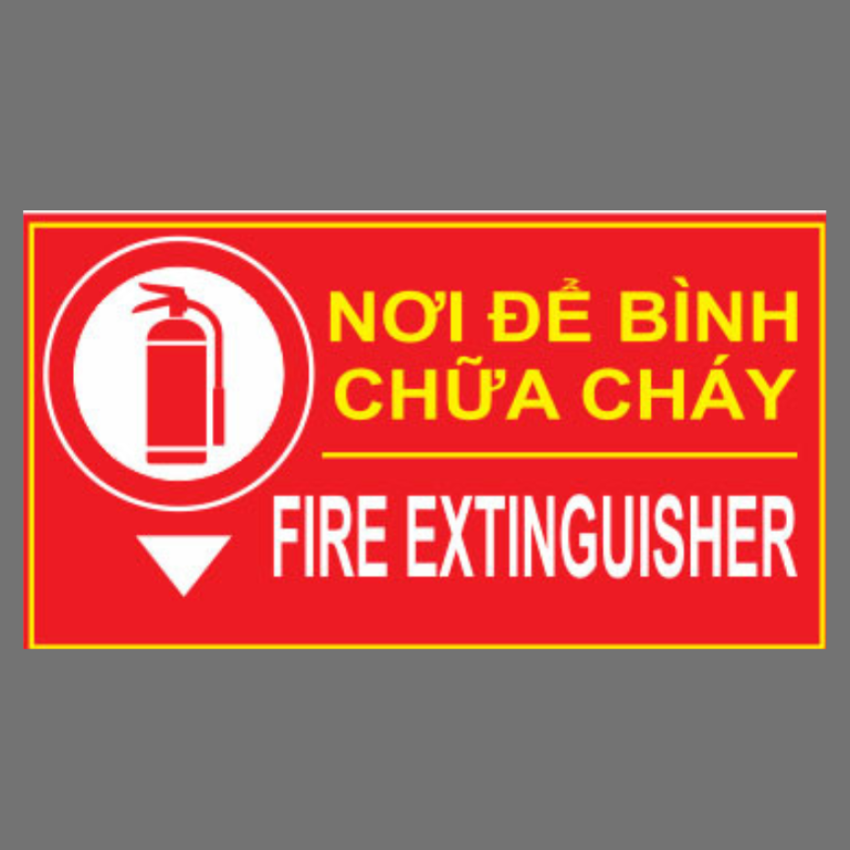 Bảng Nơi để bình chữa cháy Mica