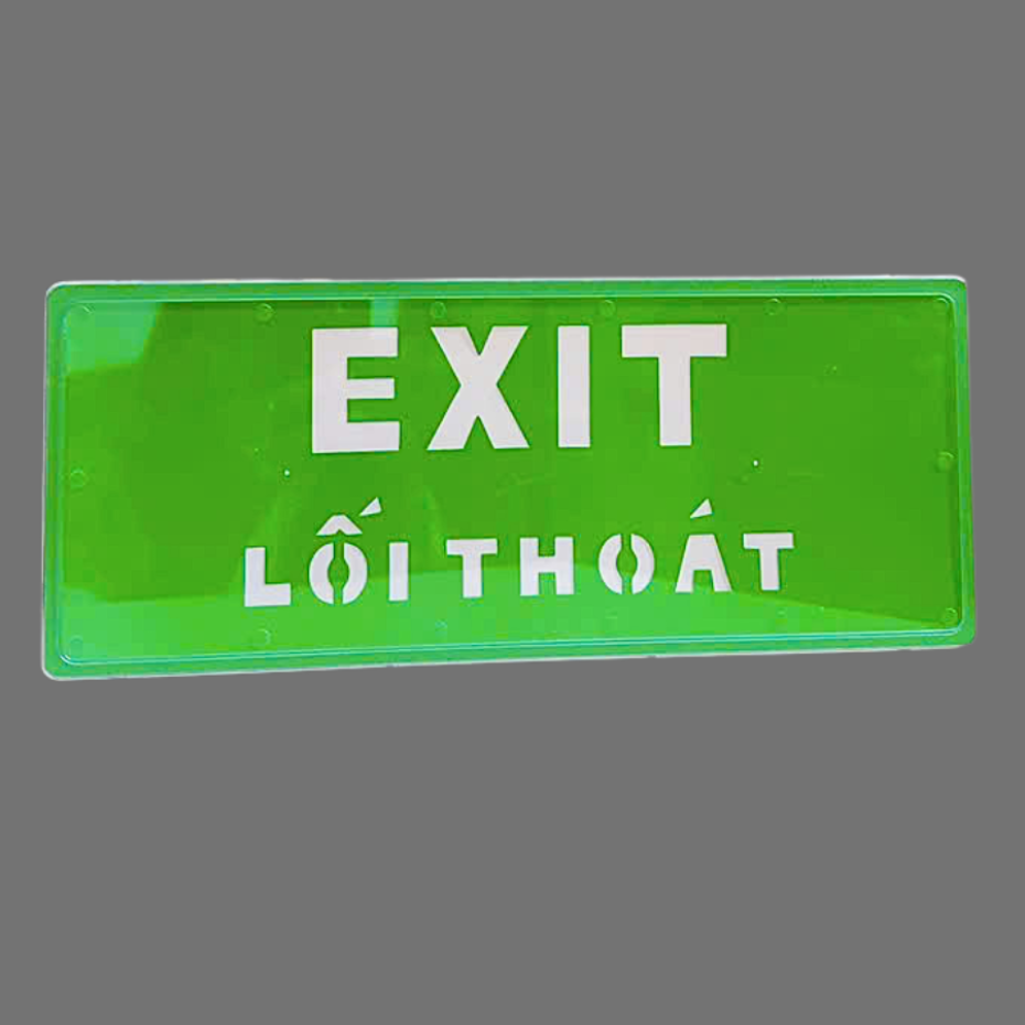Đèn Exit không hướng bằng Mica - 1 mặt