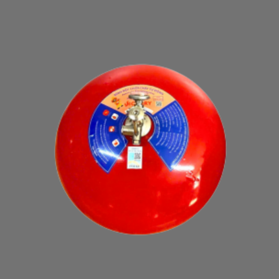 Bình cầu chữa cháy tự động bột ABC 8kg Victory có kiểm định.