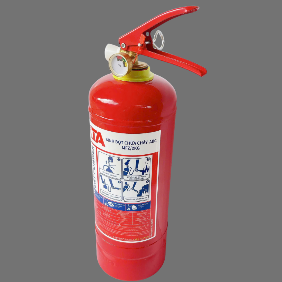 Bình chữa cháy bột ABC 2kg/MFZL2.
