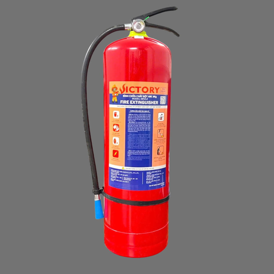 Bình chữa cháy bột ABC 8Kg – Victory (Tem kiểm định).