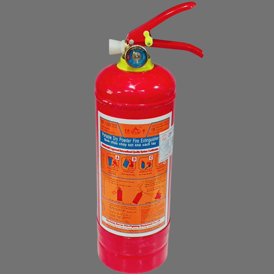 Bình chữa cháy bột ABC 2kg-MF/ABCE2 - Có kiểm định.